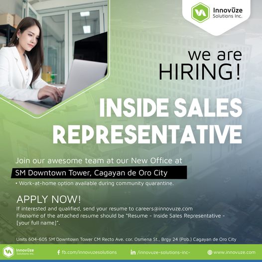 Inside Sales Representative