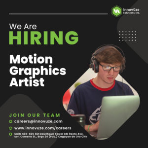 Motion Graphics Artist, ISI, Innovuze Solutions, Motion Graphics Artist ISI, Job Hiring